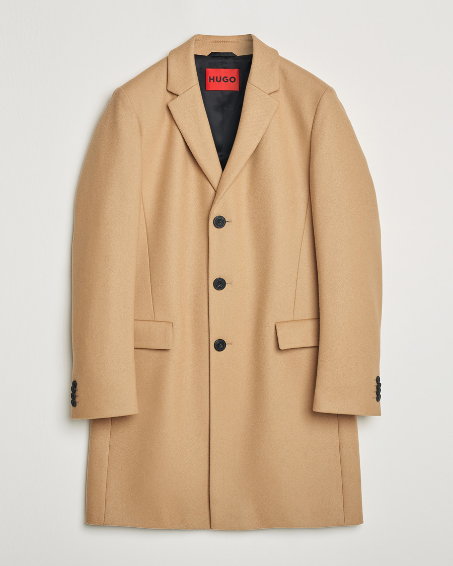 Homme | Manteaux Et Vestes | HUGO | Migor Wool Coat Medium Beige