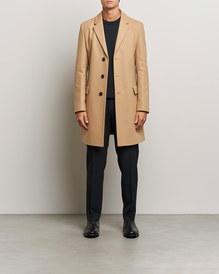 Homme | Manteaux Et Vestes | HUGO | Migor Wool Coat Medium Beige
