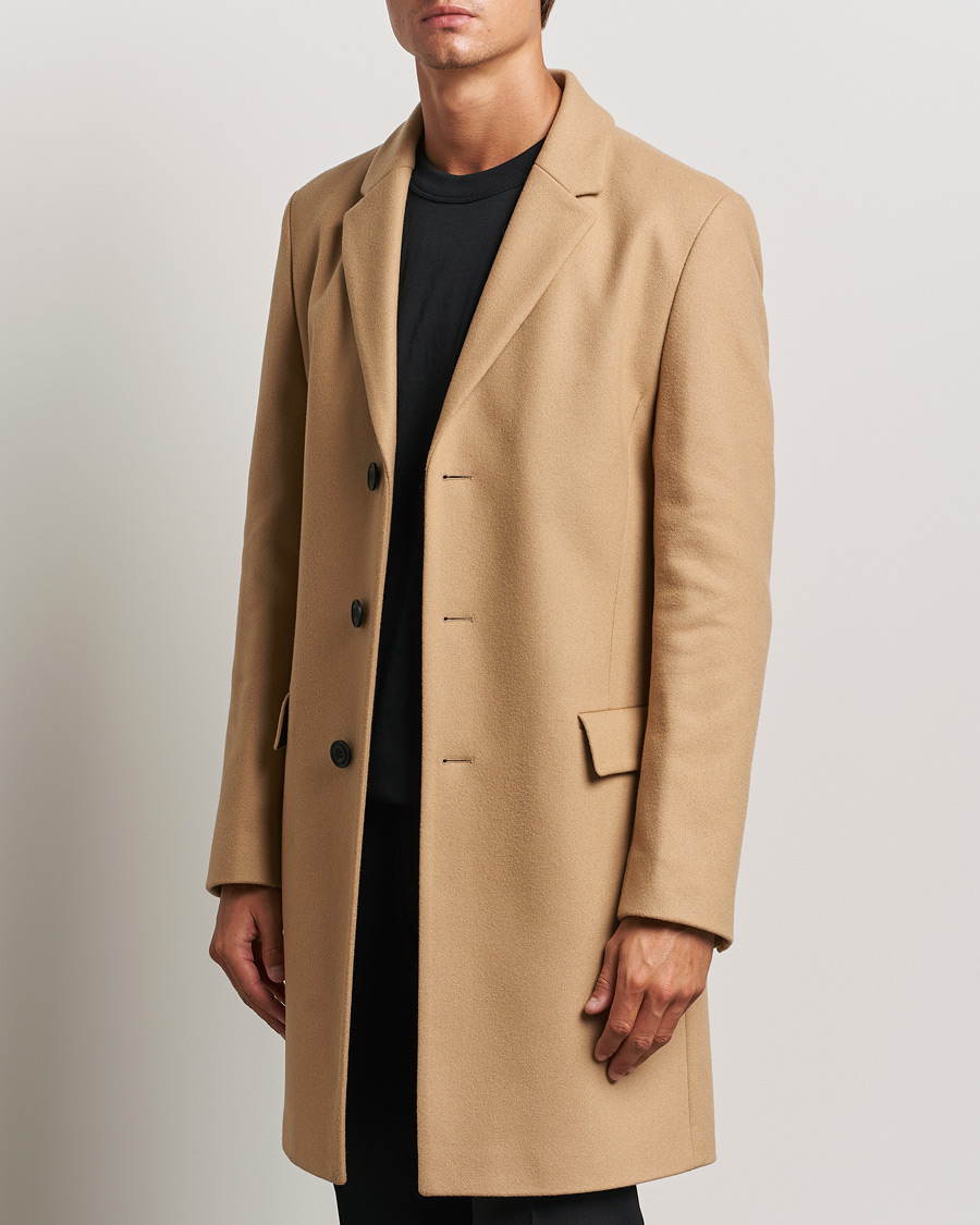 Homme | Manteaux Et Vestes | HUGO | Migor Wool Coat Medium Beige