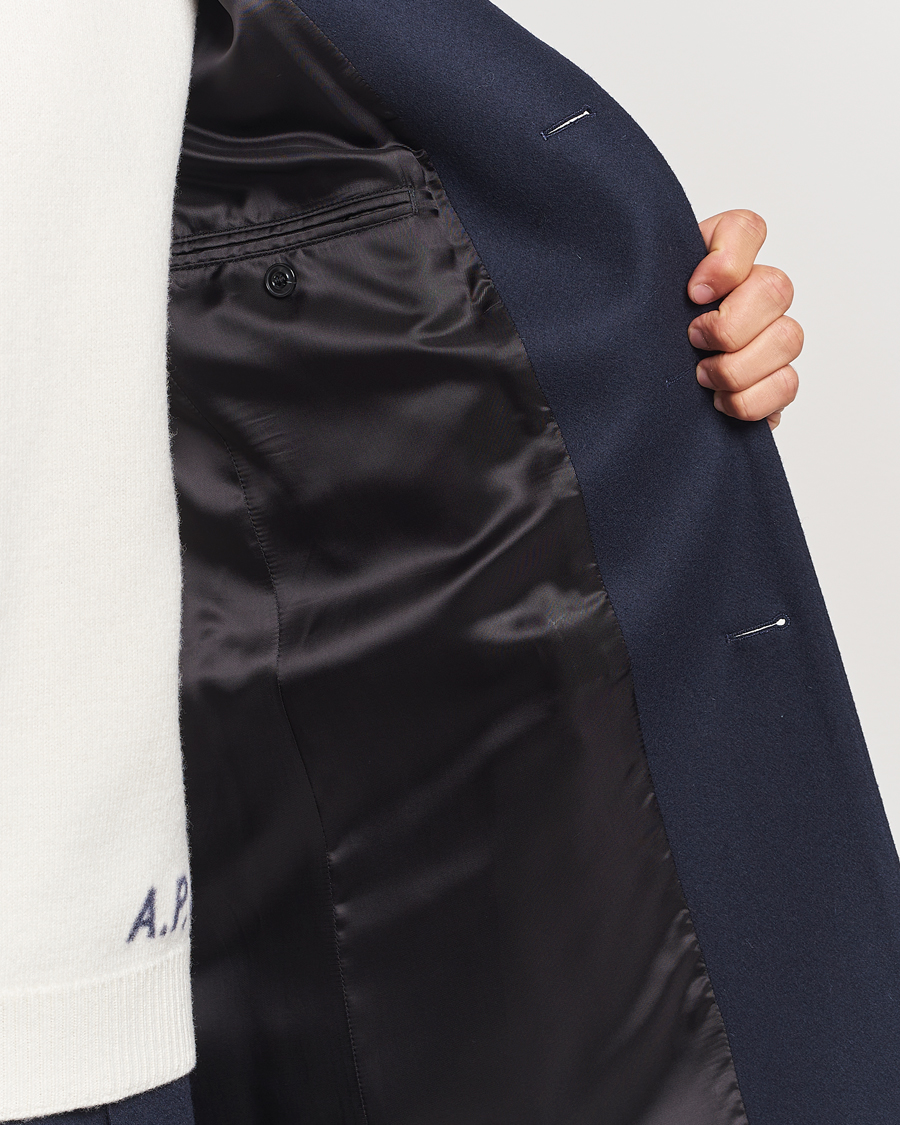 Homme | Manteaux Et Vestes | HUGO | Migor Wool Coat Dark Blue