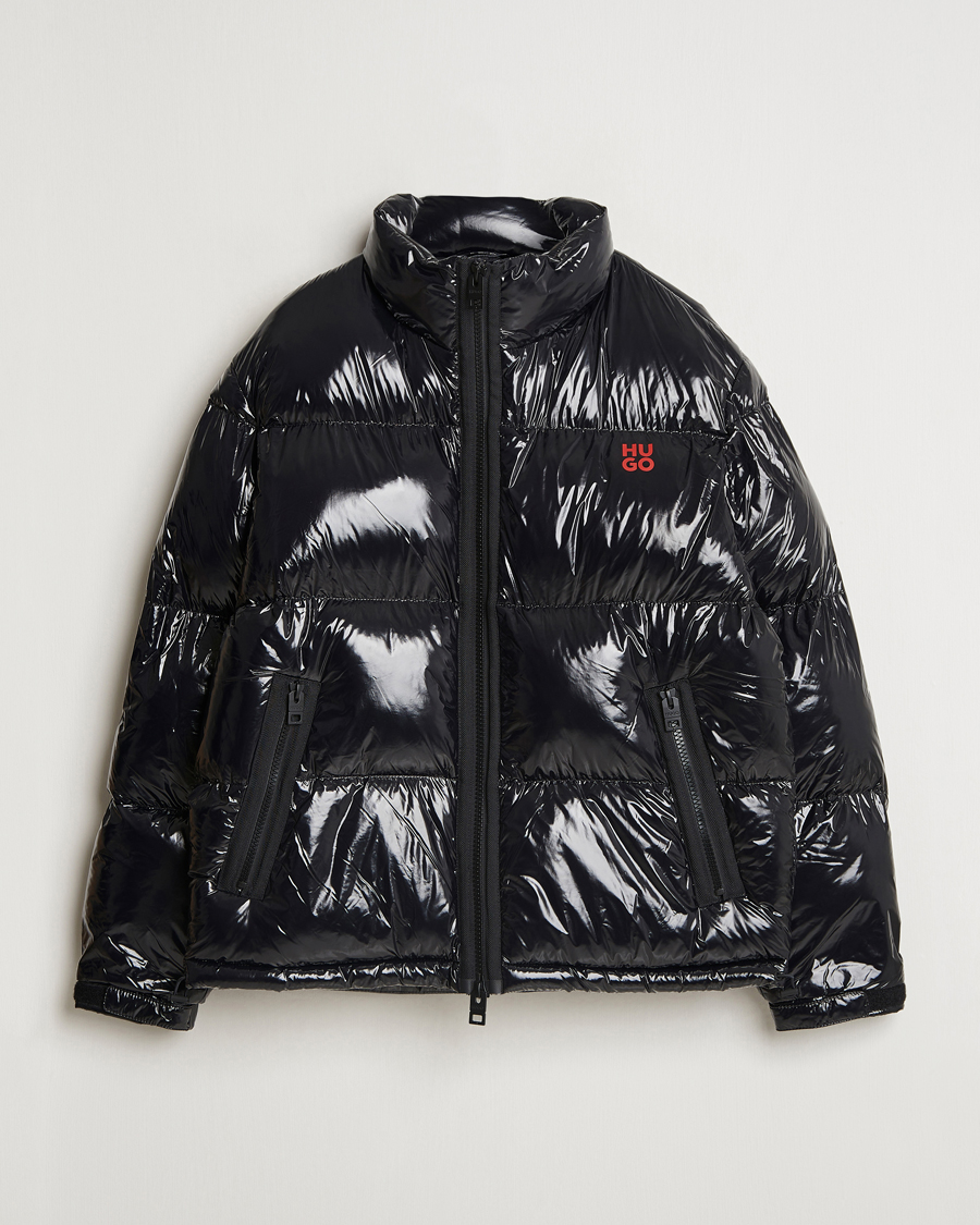 Homme | Manteaux Et Vestes | HUGO | Biron Glossy Down Jacket Black