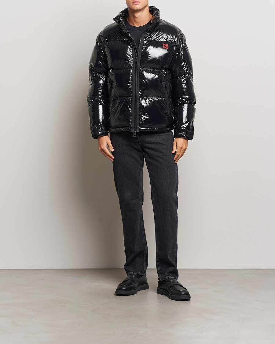 Homme | Manteaux Et Vestes | HUGO | Biron Glossy Down Jacket Black
