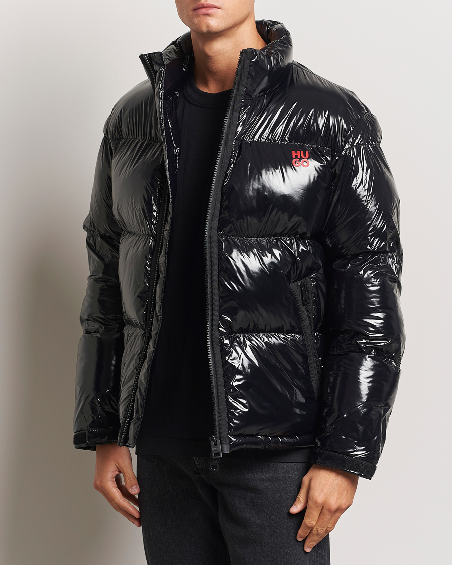 Homme | Manteaux Et Vestes | HUGO | Biron Glossy Down Jacket Black
