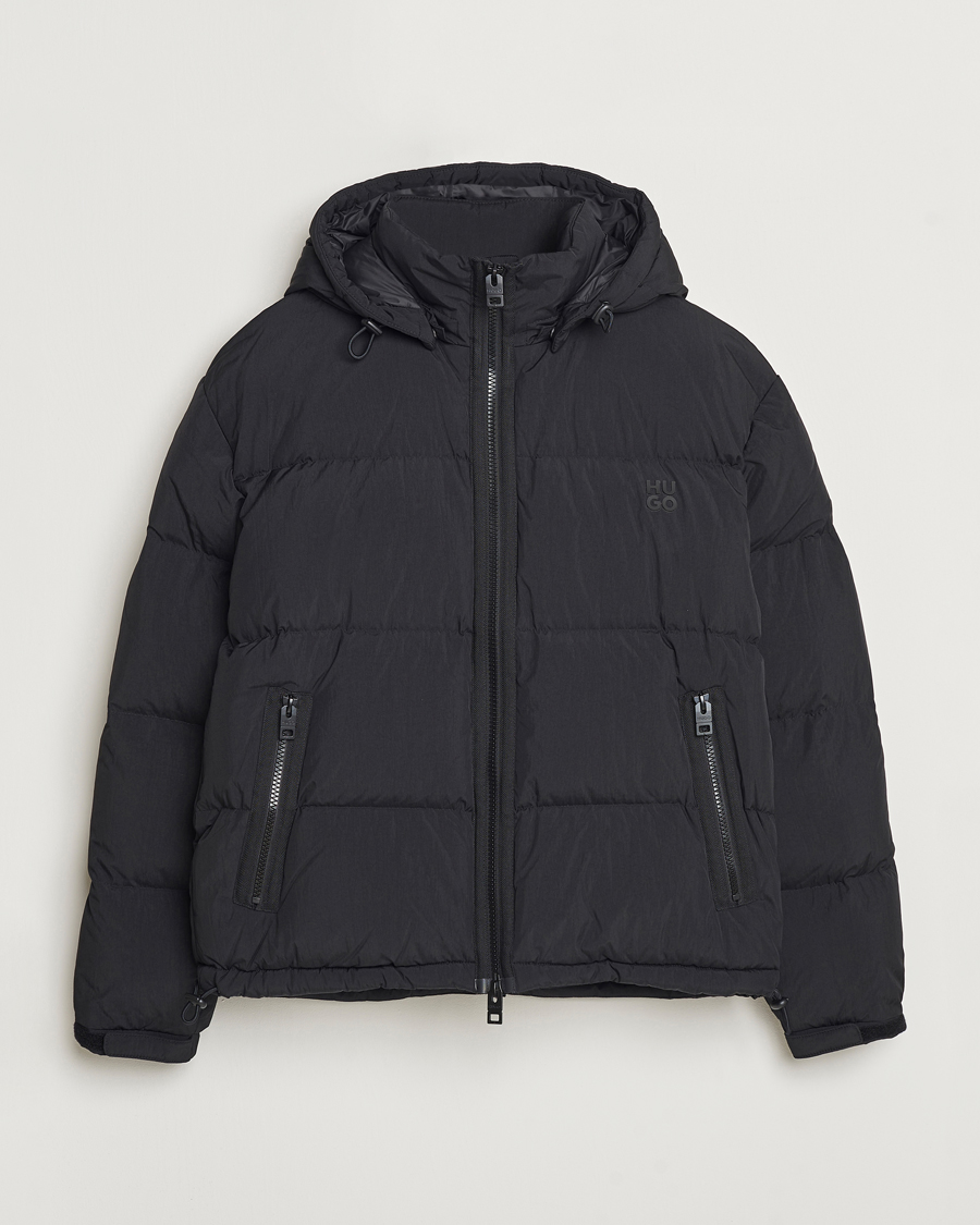 Homme | Manteaux Et Vestes | HUGO | Bironto Hooded Puffer Jacket Black
