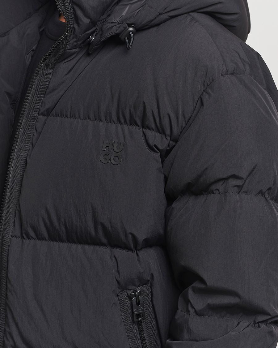 Homme | Manteaux Et Vestes | HUGO | Bironto Hooded Puffer Jacket Black
