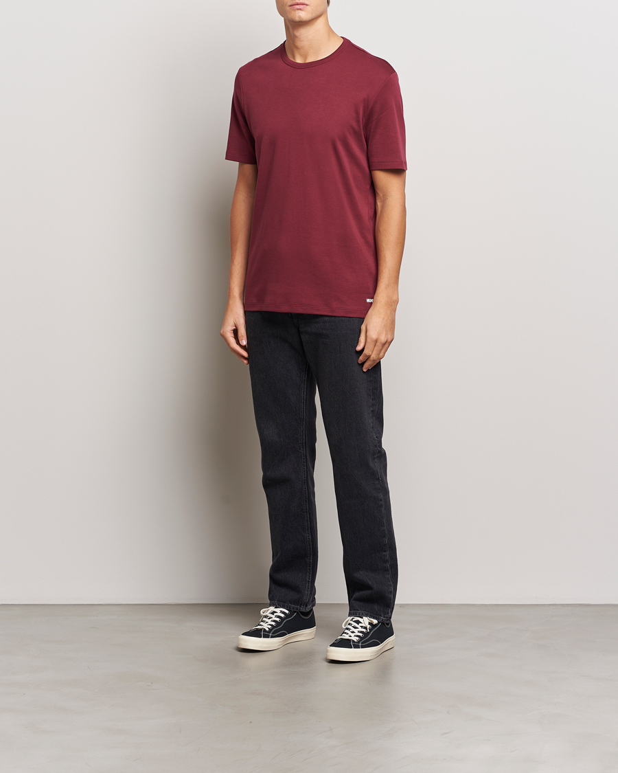 Homme | T-shirts | HUGO | Dozy Crew Neck T-Shirt Dark Red