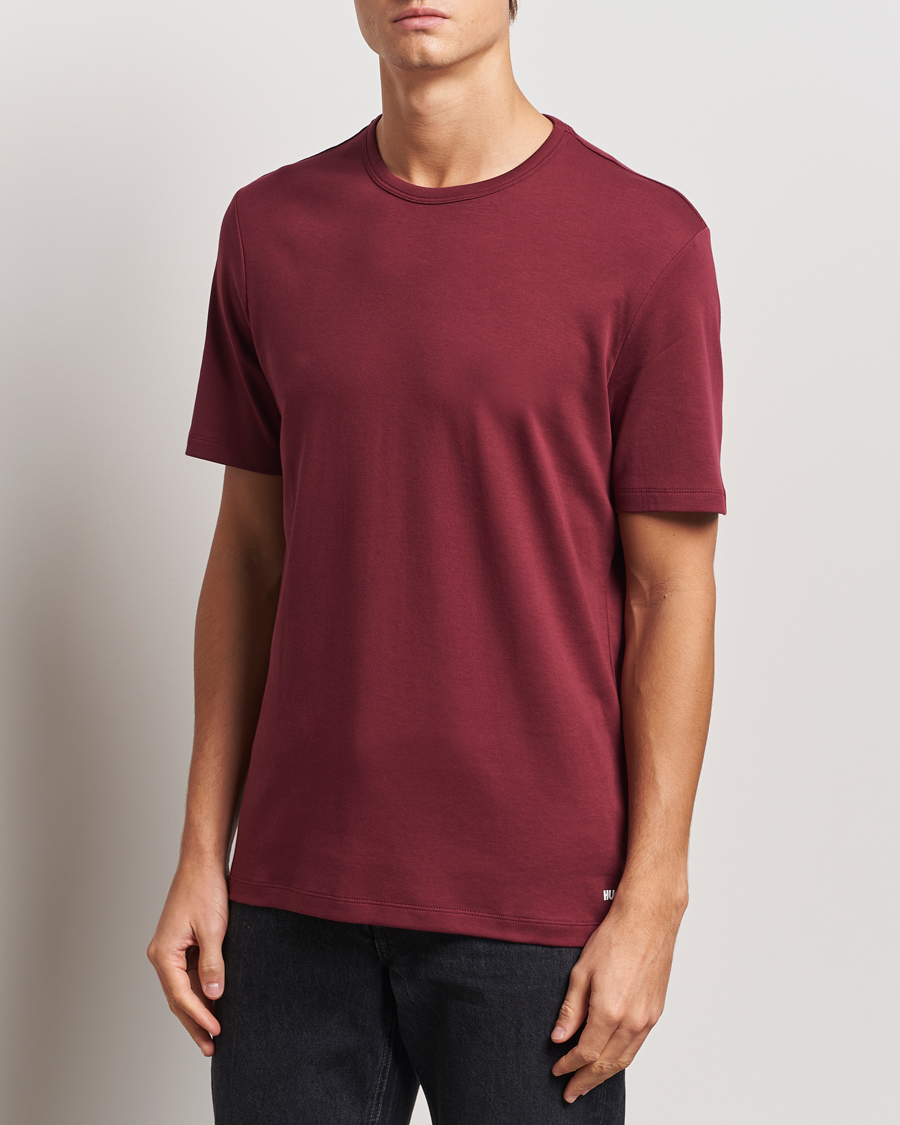 Homme | T-shirts | HUGO | Dozy Crew Neck T-Shirt Dark Red