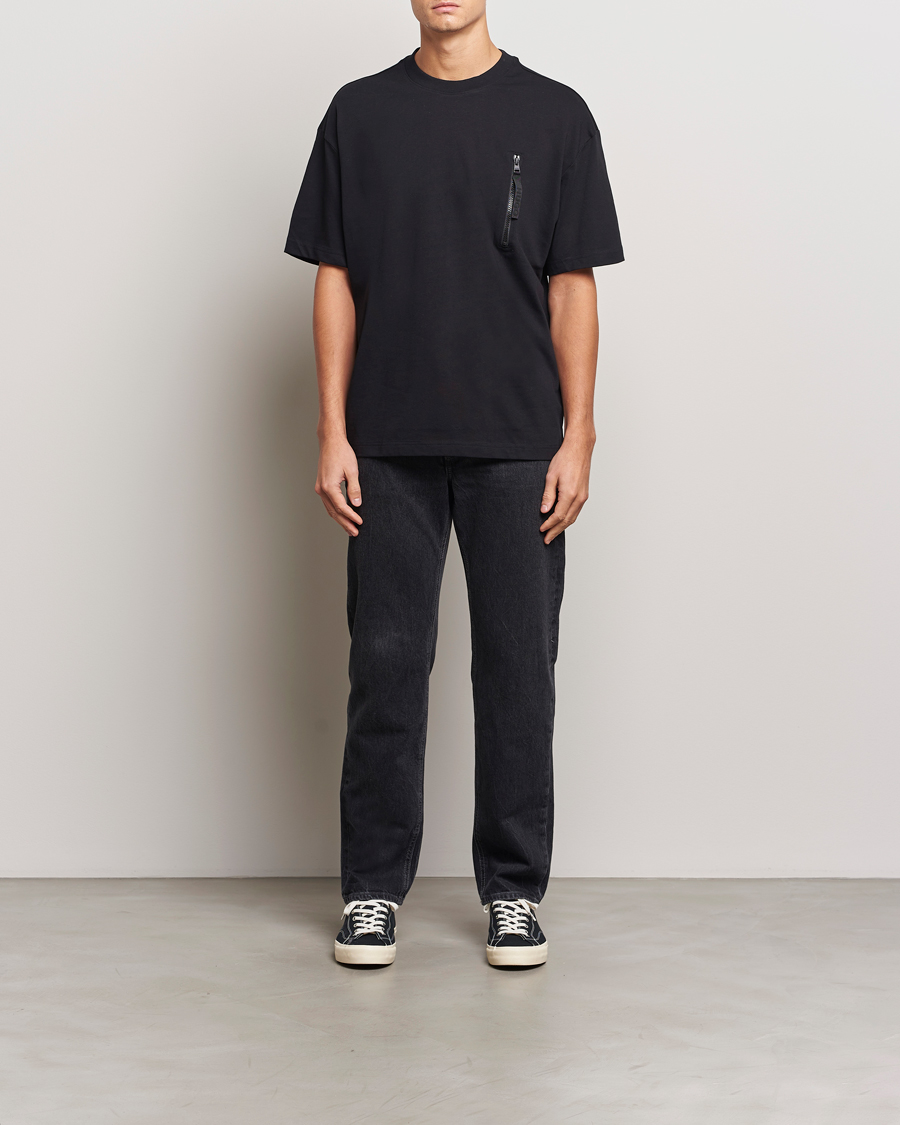 Homme | T-shirts | HUGO | Dibtechti Crew Neck T-Shirt Black