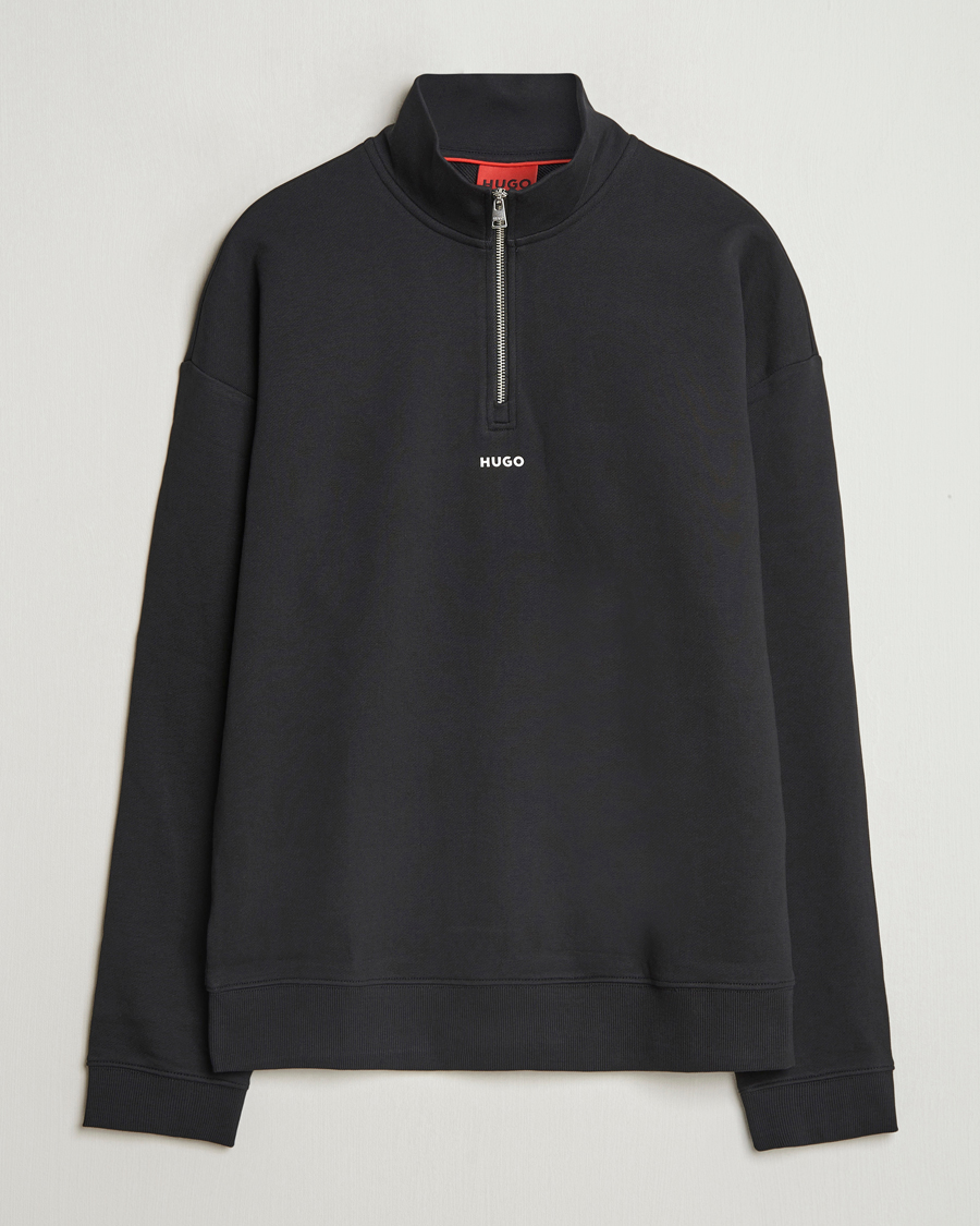 Homme | Pulls Et Tricots | HUGO | Durty Half Zip Sweatshirt Black