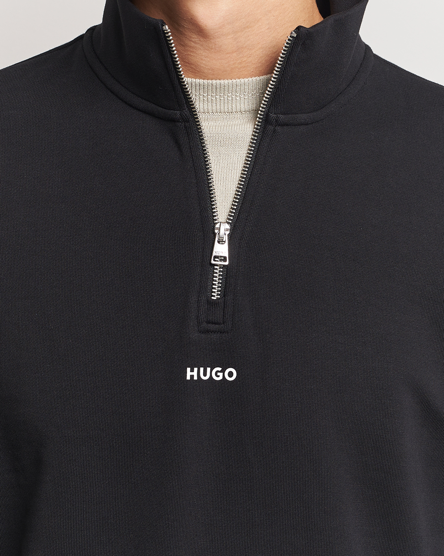 Homme | Pulls Et Tricots | HUGO | Durty Half Zip Sweatshirt Black