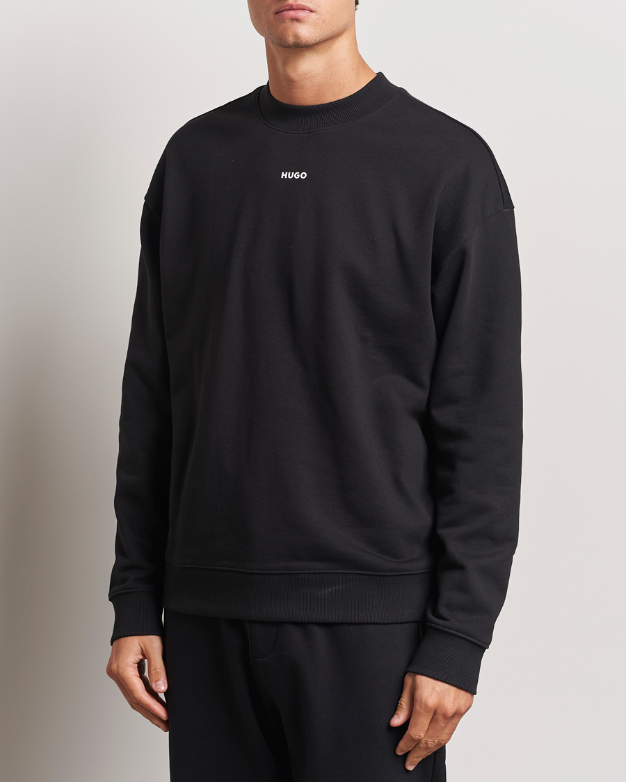 Homme | Pulls Et Tricots | HUGO | Dapo Crew Neck Sweatshirt Black