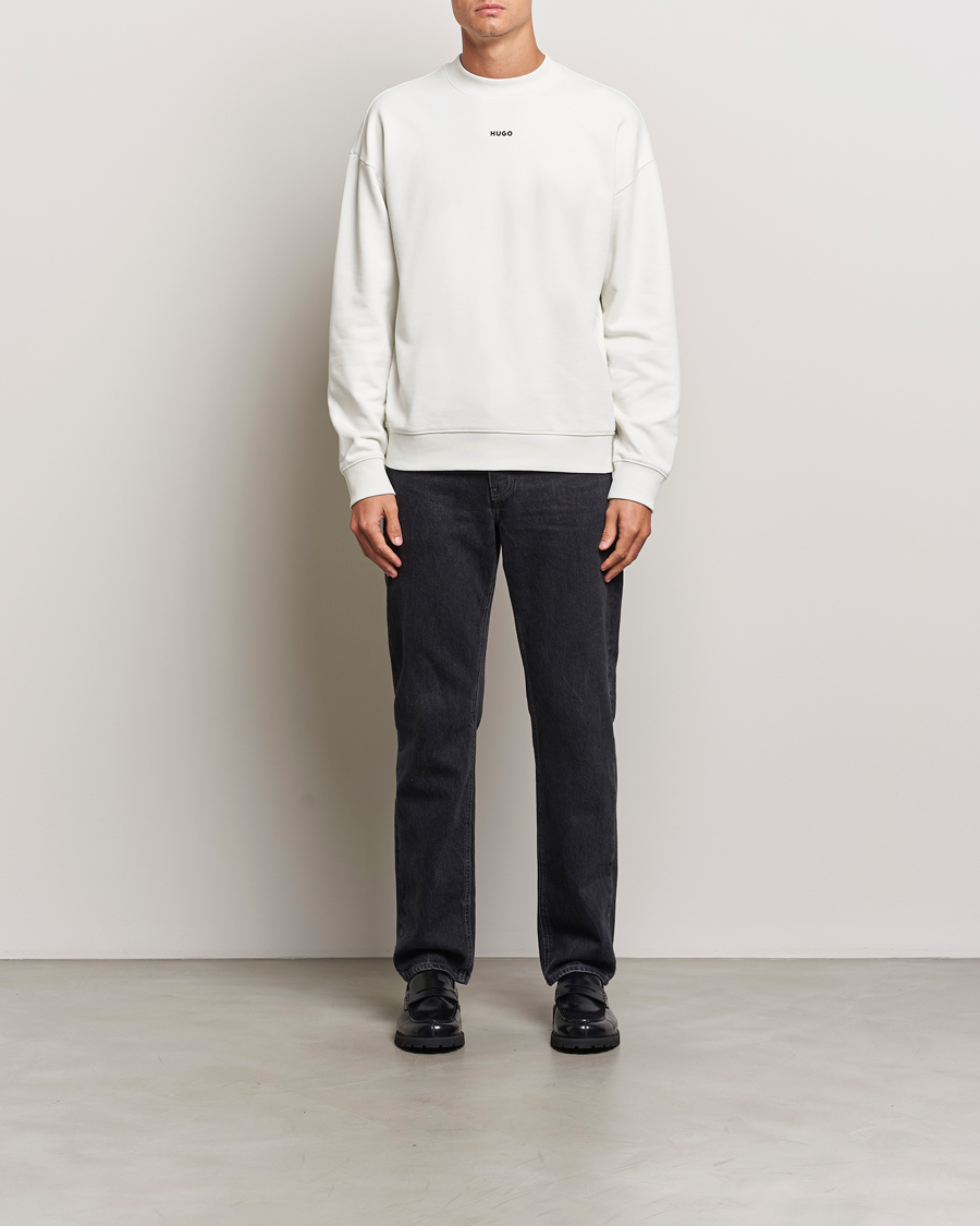Homme | Pulls Et Tricots | HUGO | Dapo Crew Neck Sweatshirt Off White