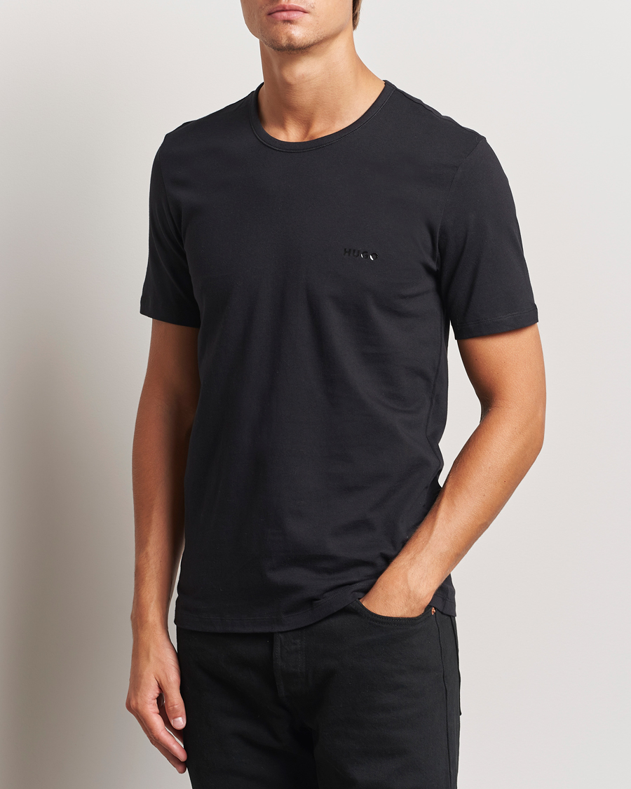 Homme | T-shirts | HUGO | 3-Pack Crew Neck T-Shirt Black