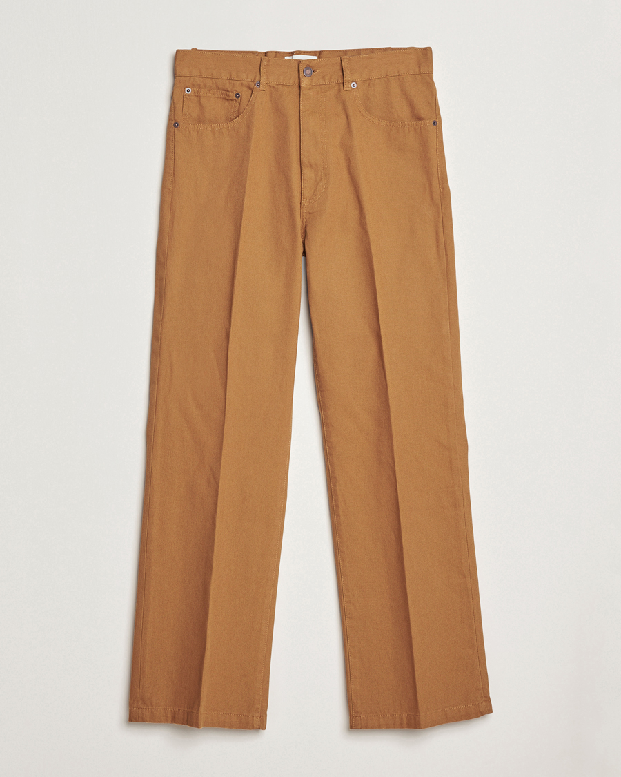 Homme | Pantalons | Jeanerica | VM009 Vega Canvas Trousers Brown