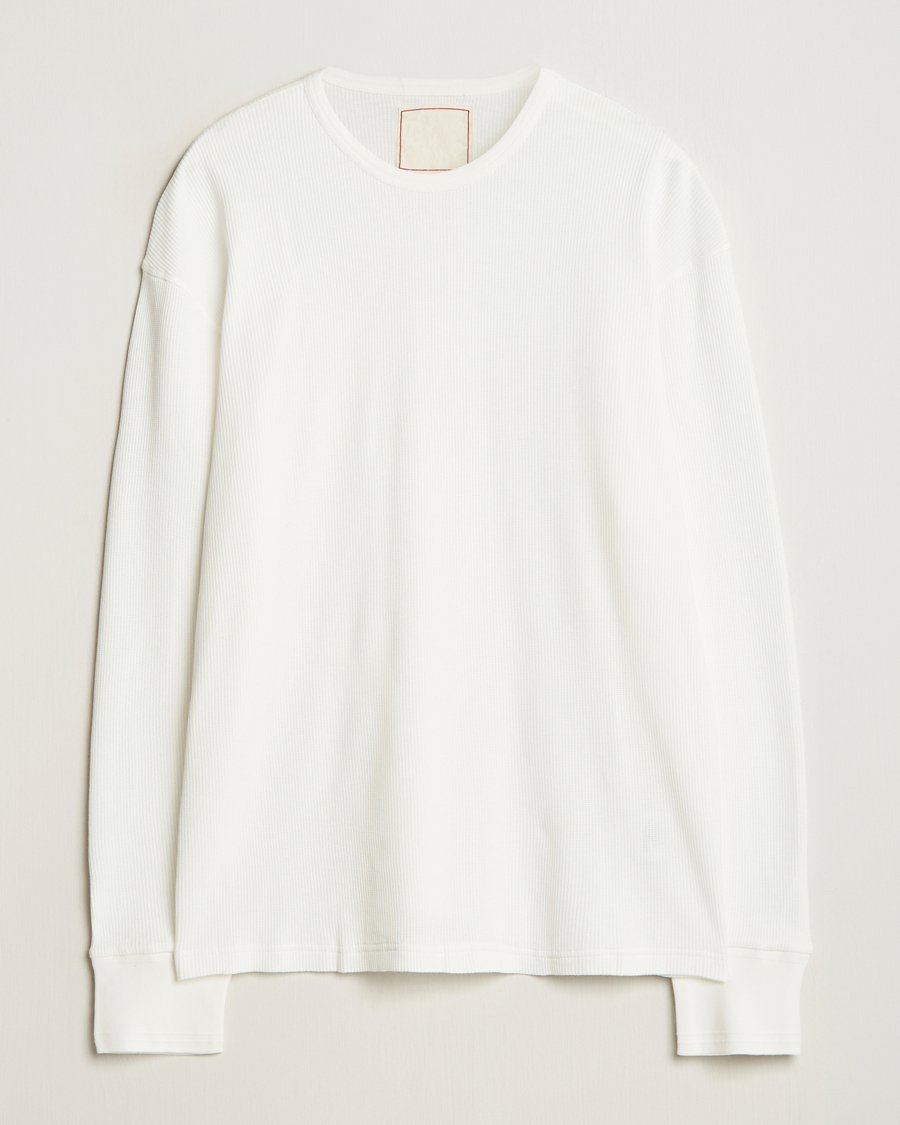 Homme | Pulls Et Tricots | Jeanerica | Jean Waflle Texture Sweater Natural White