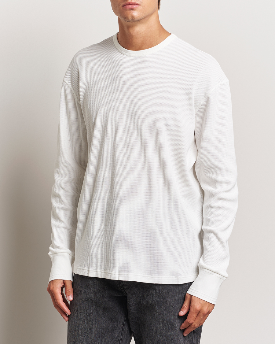 Homme | Pulls Et Tricots | Jeanerica | Jean Waflle Texture Sweater Natural White