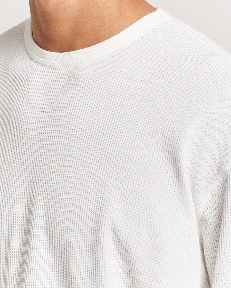 Homme | Pulls Et Tricots | Jeanerica | Jean Waflle Texture Sweater Natural White