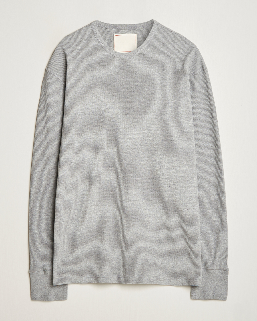 Homme | Pulls Et Tricots | Jeanerica | Jean Waflle Texture Sweater Light Grey Melange