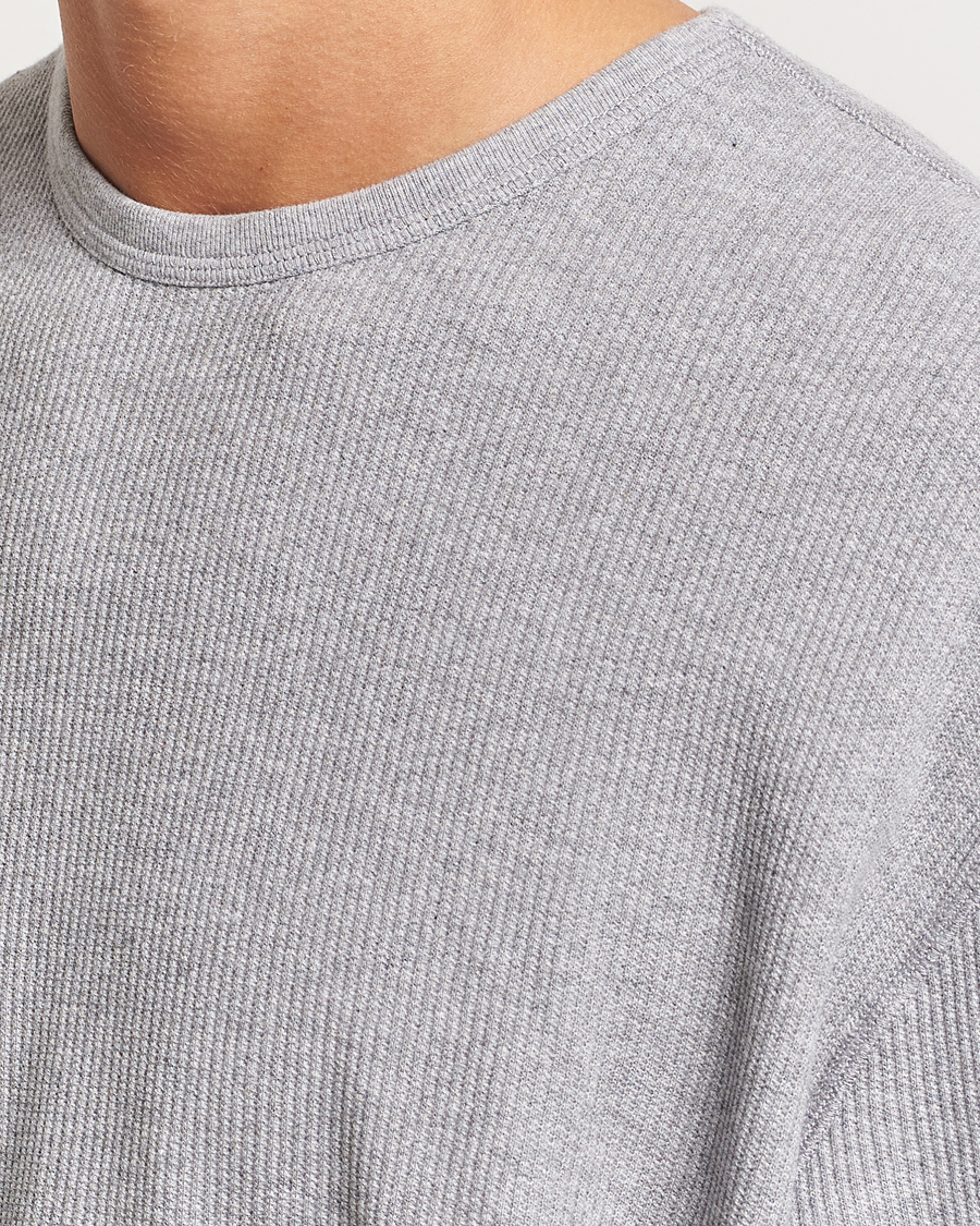 Homme | Pulls Et Tricots | Jeanerica | Jean Waflle Texture Sweater Light Grey Melange