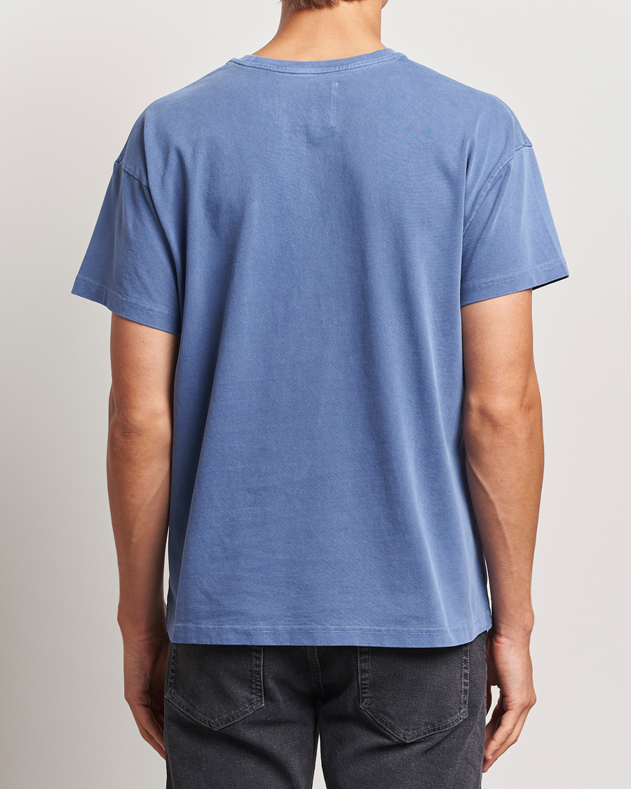 Homme | T-shirts | Jeanerica | Ruben Crew Neck T-Shirt Washed Adriatic Blue