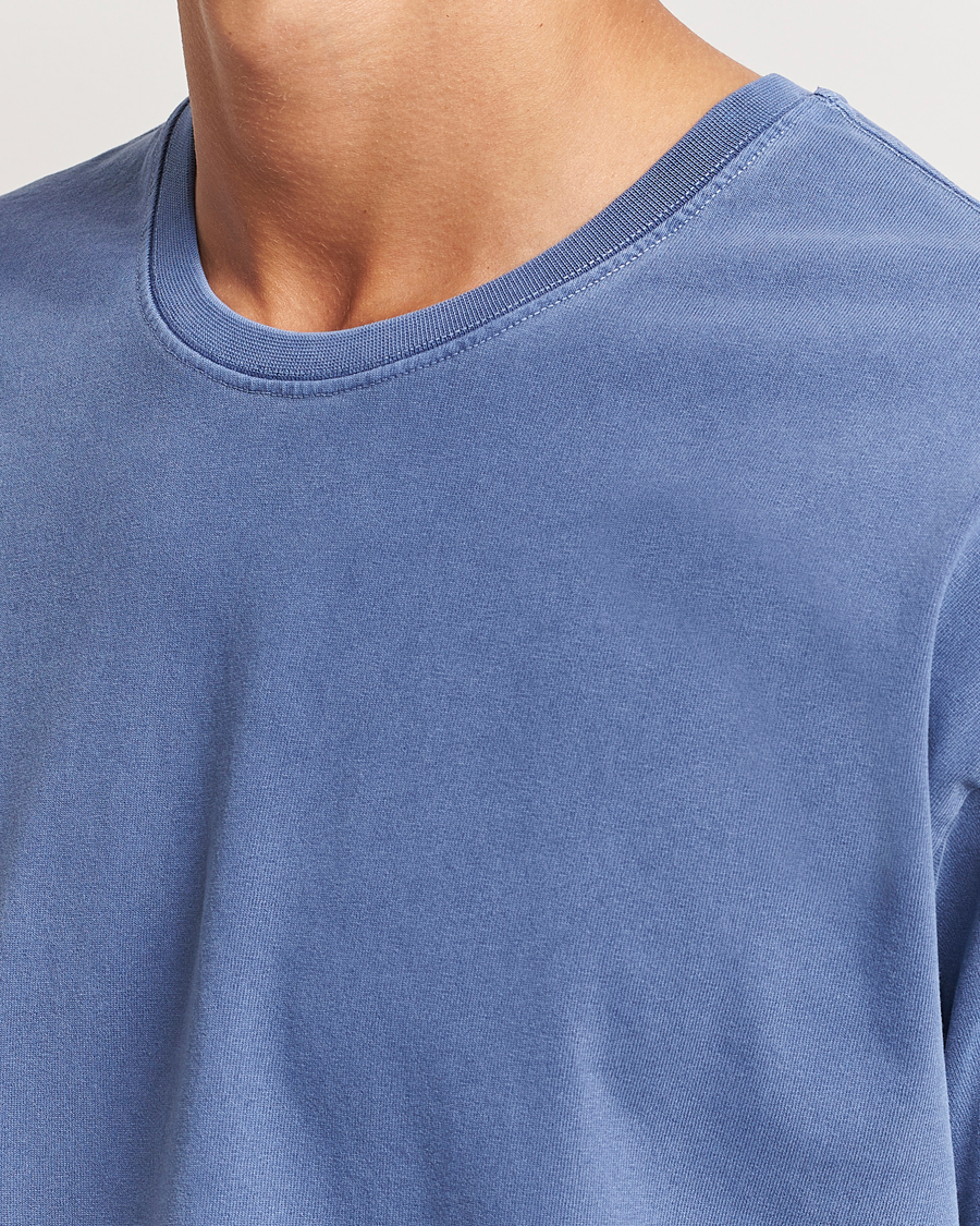 Homme | T-shirts | Jeanerica | Ruben Crew Neck T-Shirt Washed Adriatic Blue