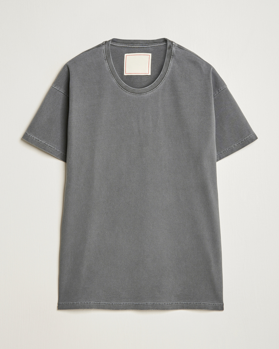 Homme | T-shirts | Jeanerica | Ruben Crew Neck T-Shirt Washed Black