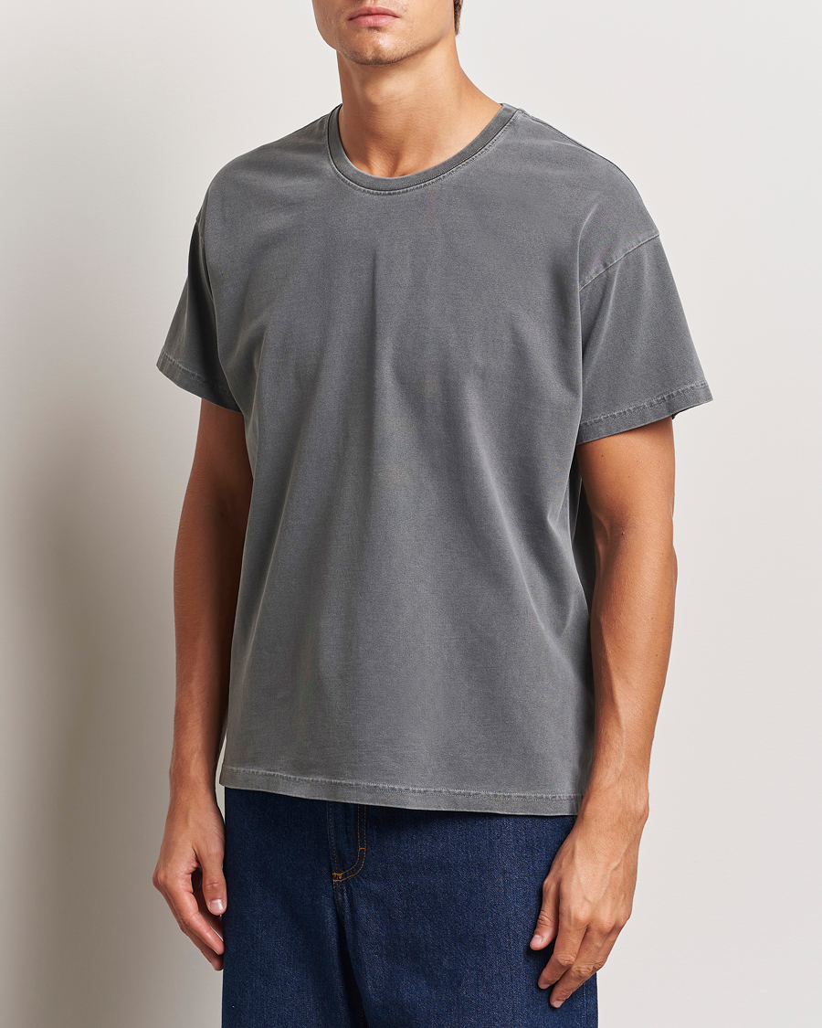 Homme | T-shirts | Jeanerica | Ruben Crew Neck T-Shirt Washed Black