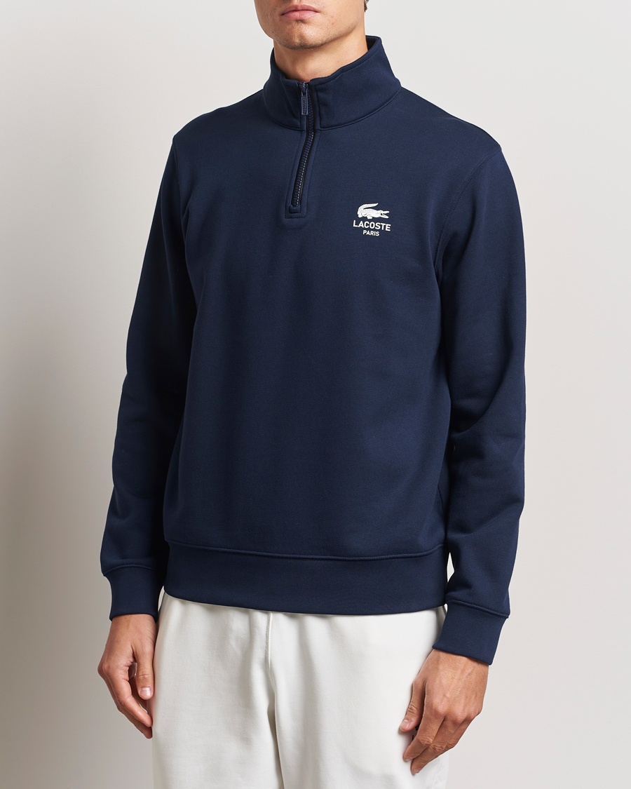 Homme | Pulls Et Tricots | Lacoste | Paris Half Zip Sweatshirt Navy