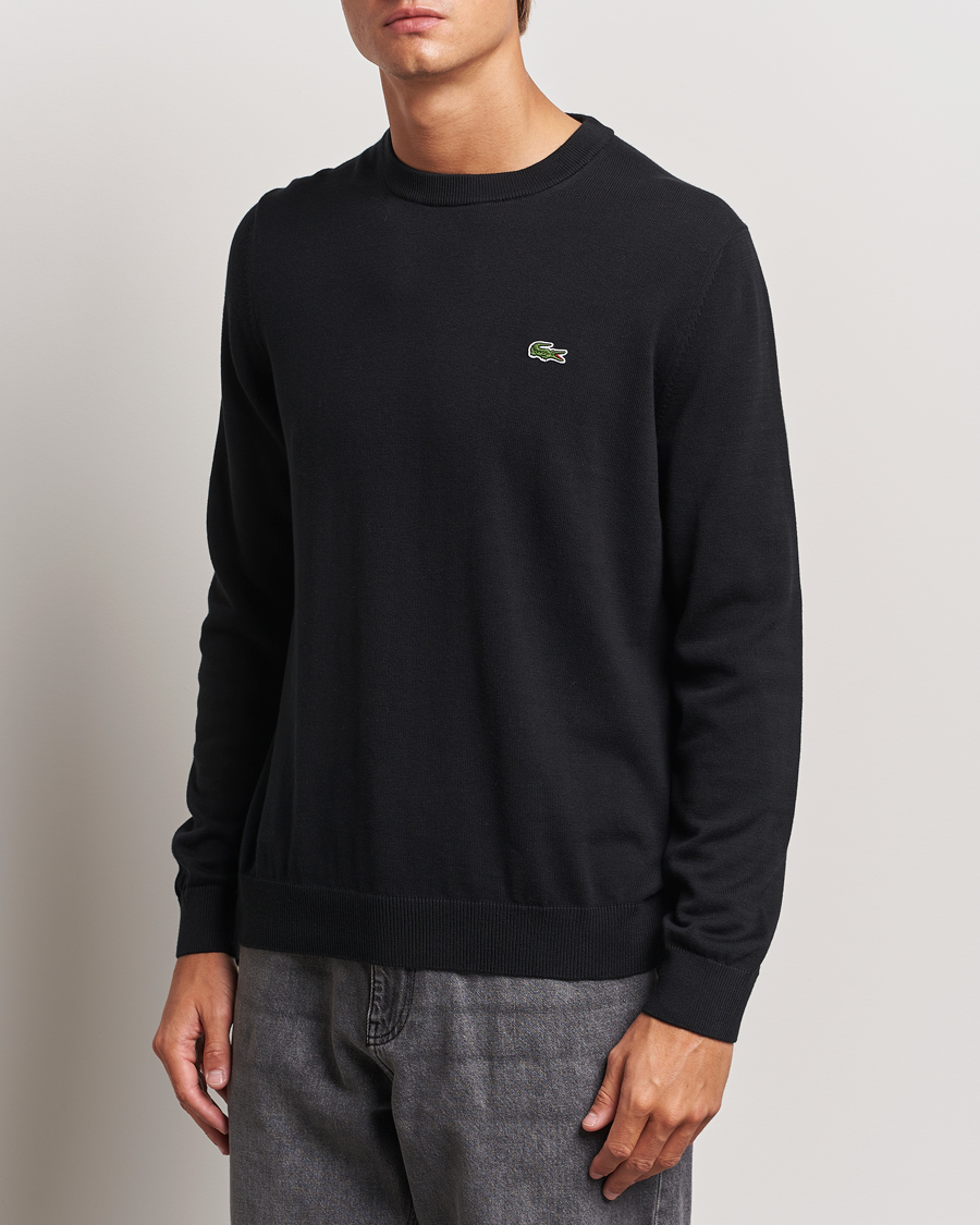 Homme | Pulls Et Tricots | Lacoste | Cotton Knitted Sweater Black