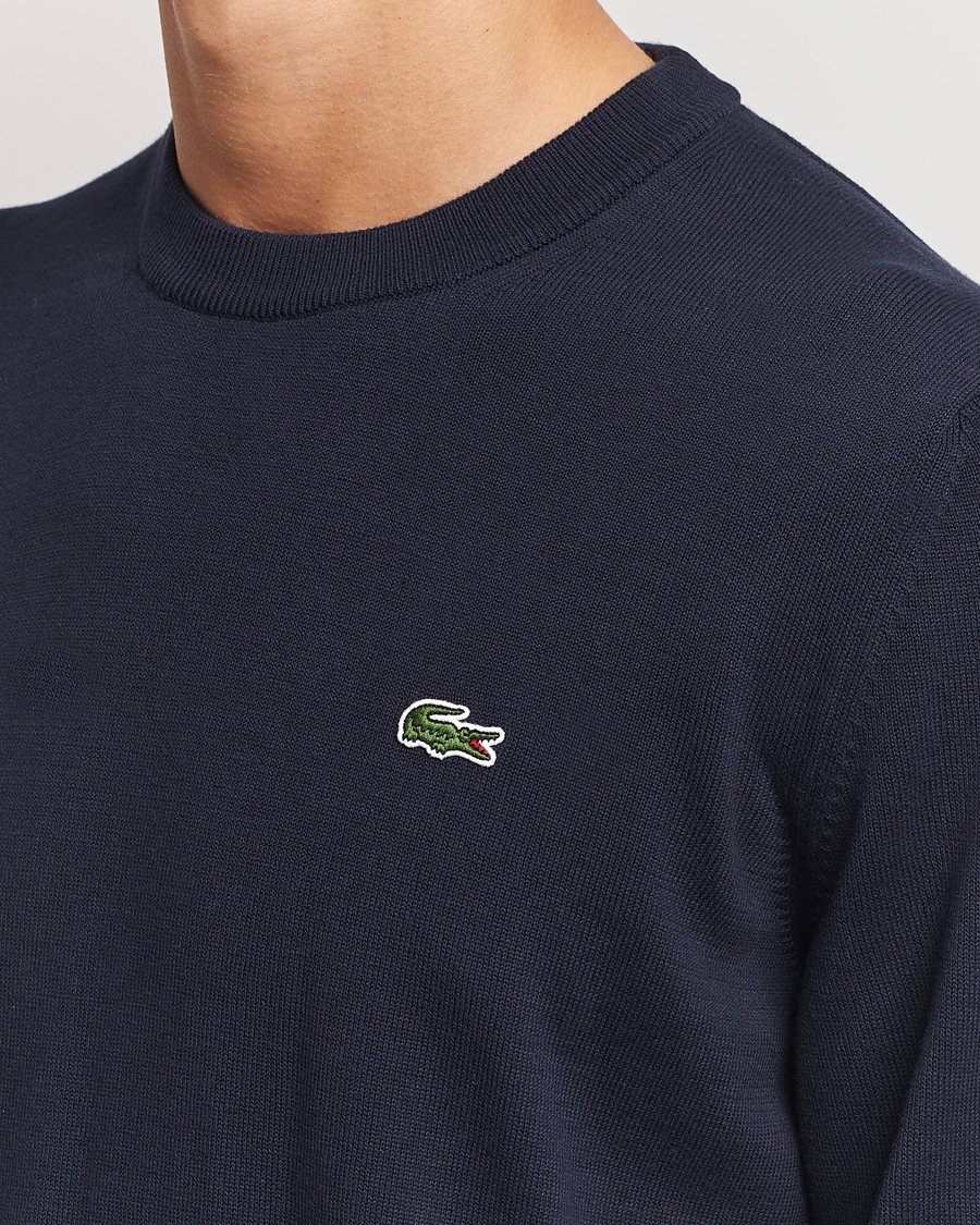 Homme | Pulls Et Tricots | Lacoste | Cotton Knitted Sweater Navy Blue