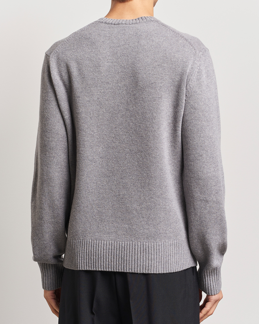 Homme | Pulls Et Tricots | Lacoste | Carded Wool Crew Neck Silver Chine