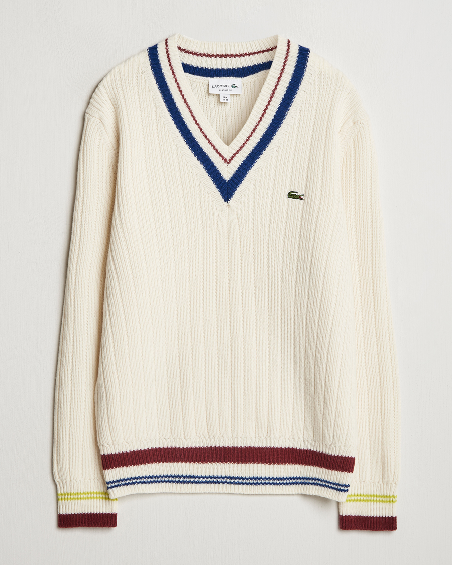 Homme | Pulls Et Tricots | Lacoste | Retro Tennis Wool V-Neck Lapland