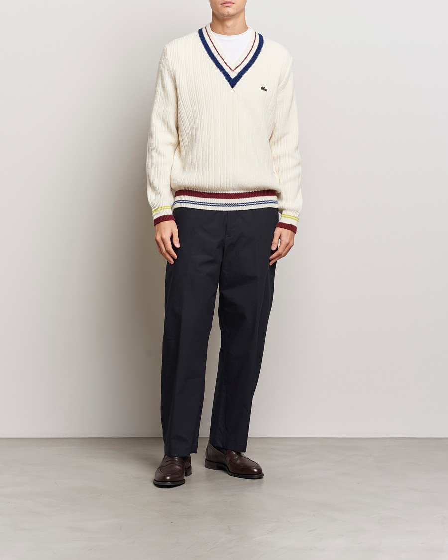Homme | Pulls Et Tricots | Lacoste | Retro Tennis Wool V-Neck Lapland