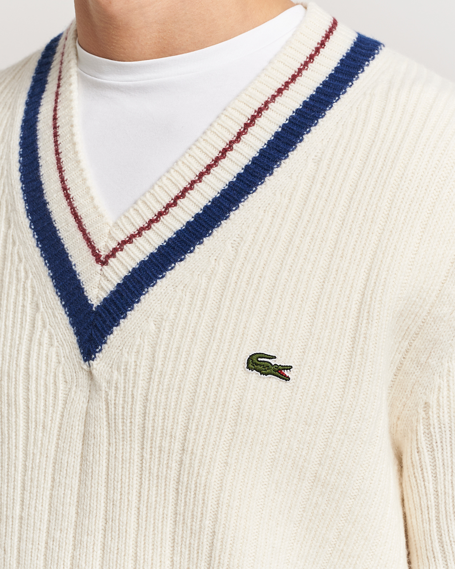 Homme | Pulls Et Tricots | Lacoste | Retro Tennis Wool V-Neck Lapland