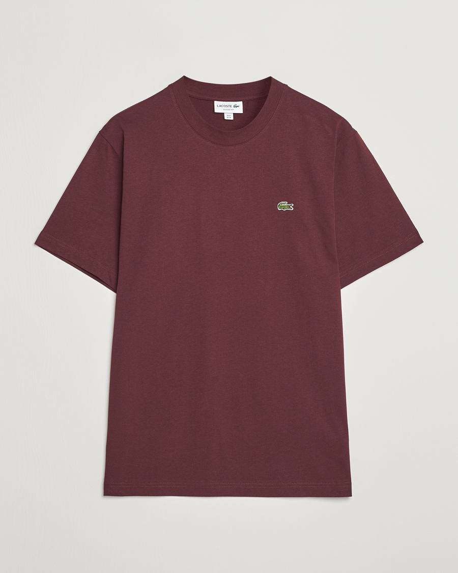 Homme | T-shirts | Lacoste | Crew Neck T-Shirt Espresso