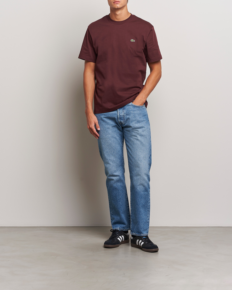 Homme | T-shirts | Lacoste | Crew Neck T-Shirt Espresso