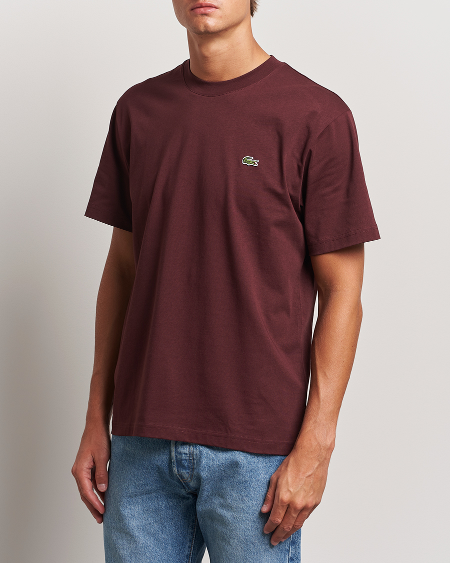 Homme | T-shirts | Lacoste | Crew Neck T-Shirt Espresso