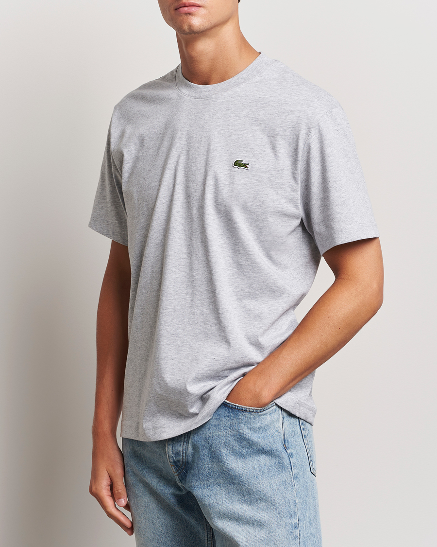 Homme | T-shirts | Lacoste | Crew Neck T-Shirt Silver Chine