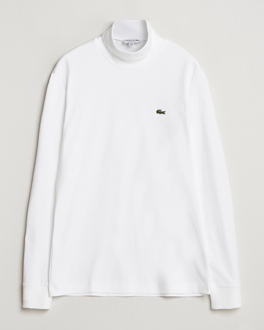 Homme | Pulls Et Tricots | Lacoste | Interlock Cotton Rollneck White