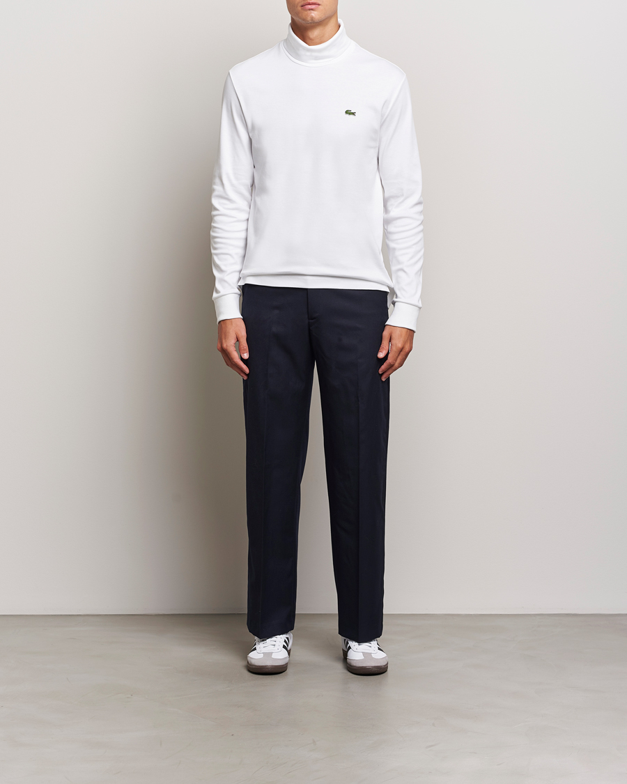 Homme | Pulls Et Tricots | Lacoste | Interlock Cotton Rollneck White