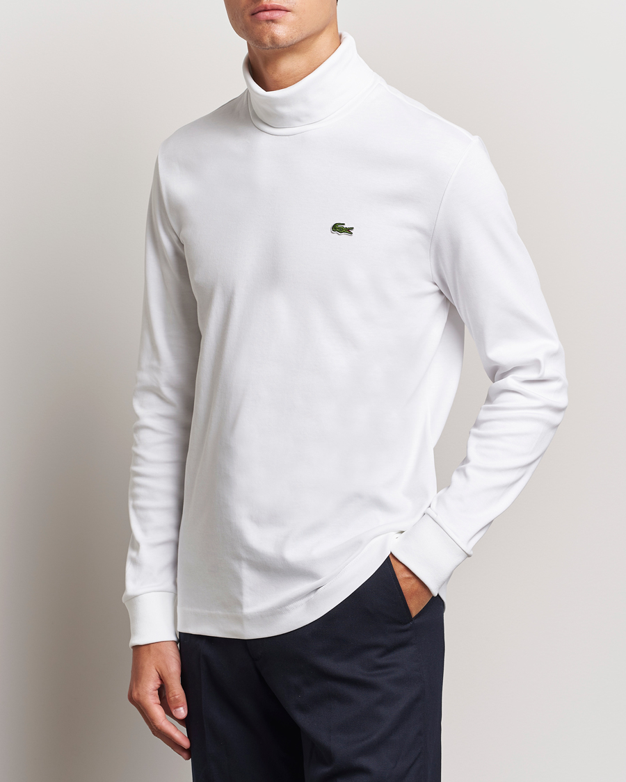 Homme | Pulls Et Tricots | Lacoste | Interlock Cotton Rollneck White