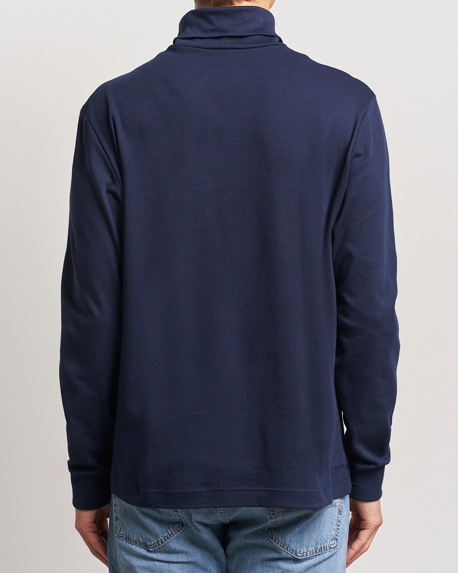 Homme | Pulls Et Tricots | Lacoste | Interlock Cotton Rollneck Navy