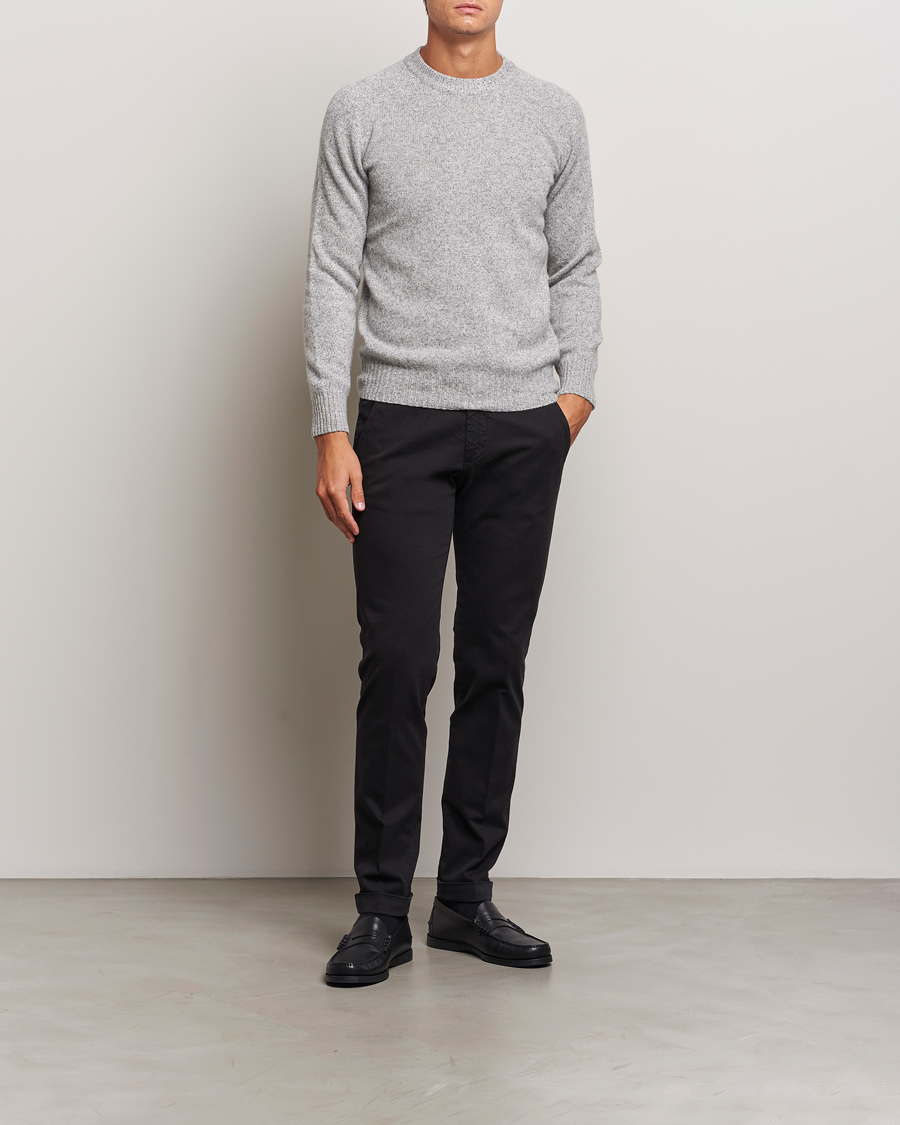 Homme | Pantalons | Briglia 1949 | Slim Fit Cotton Stretch Chino Black