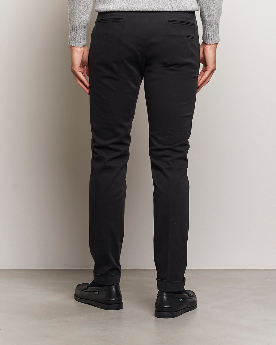 Homme | Pantalons | Briglia 1949 | Slim Fit Cotton Stretch Chino Black