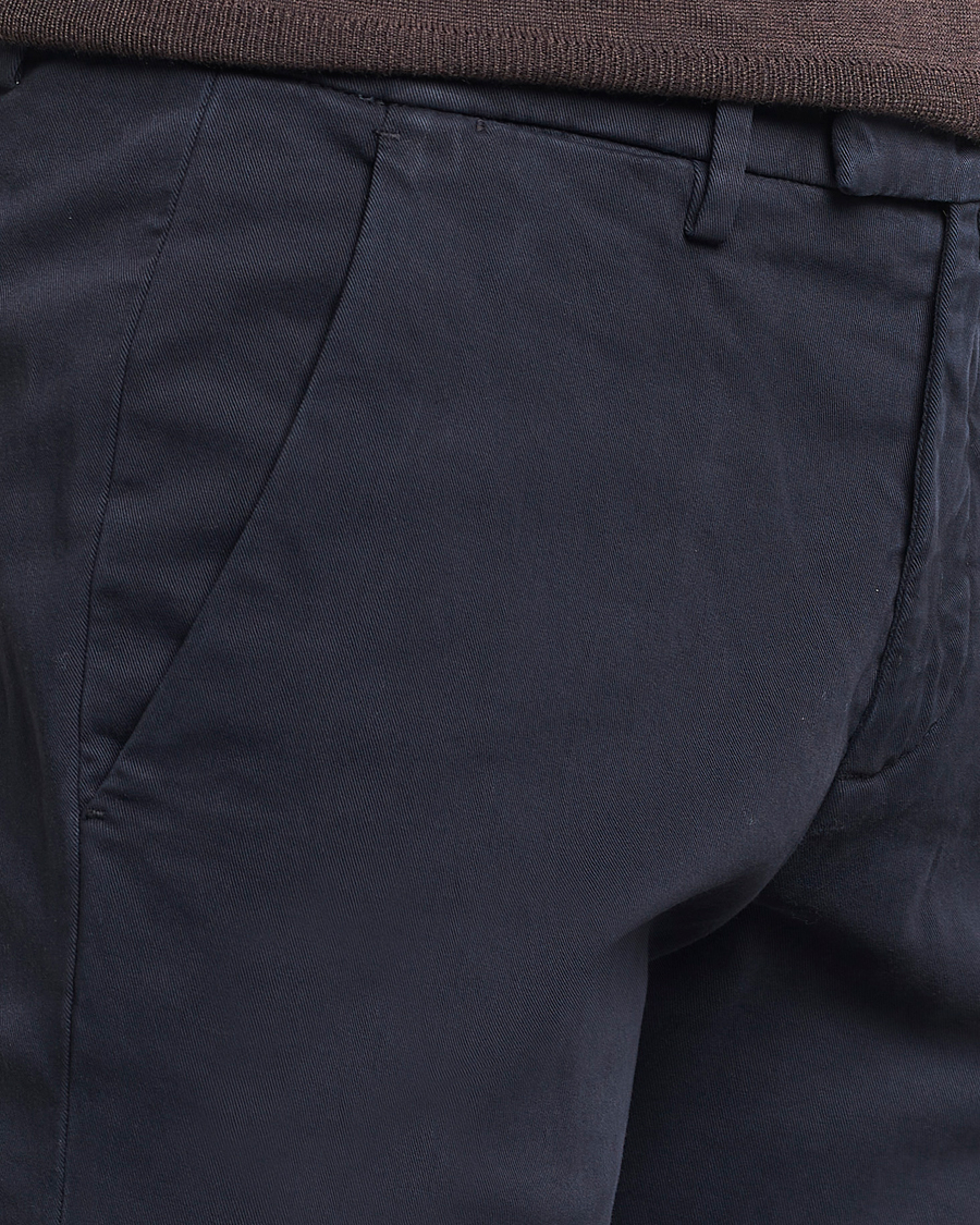 Homme | Pantalons | Briglia 1949 | Slim Fit Cotton Stretch Chino Navy