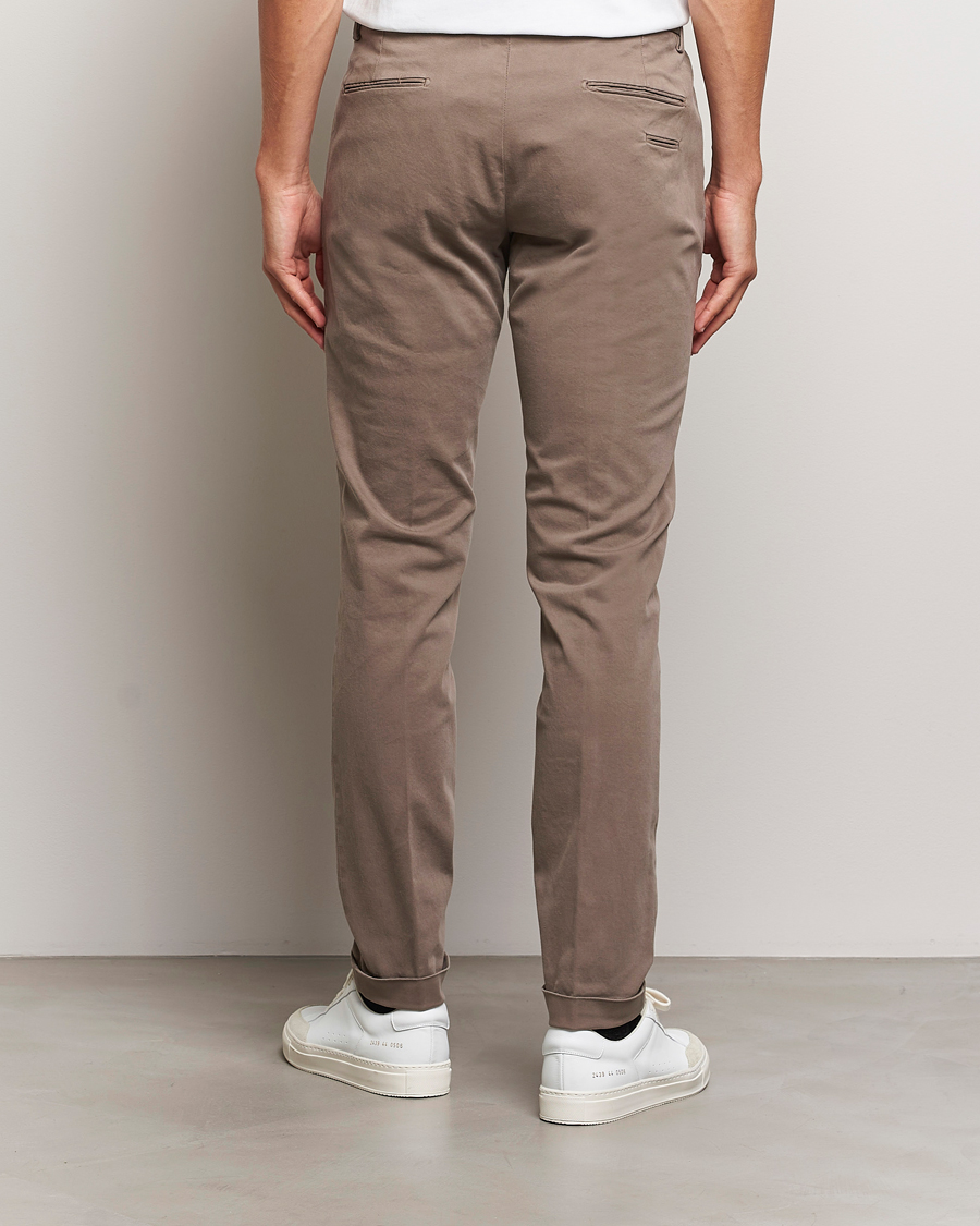 Homme | Pantalons | Briglia 1949 | Slim Fit Cotton Stretch Chino Taupe