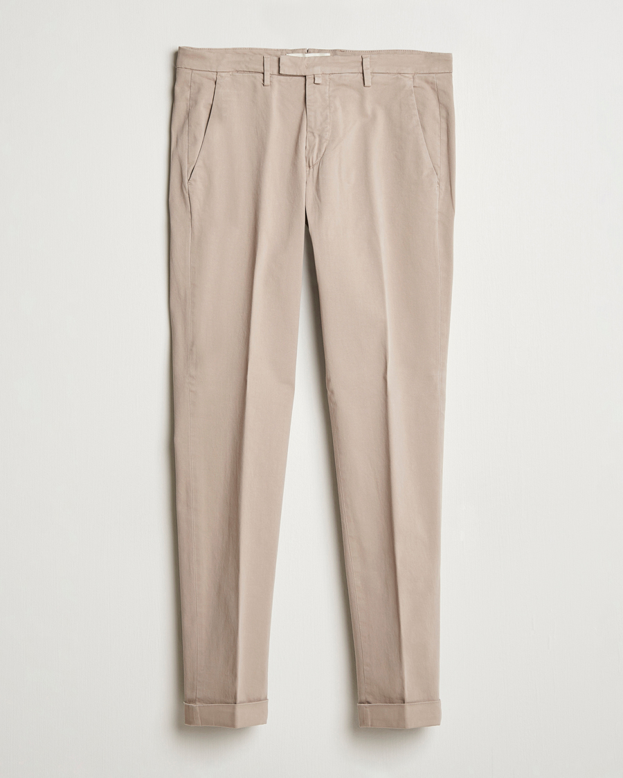 Homme | Pantalons | Briglia 1949 | Slim Fit Cotton Stretch Chino Beige