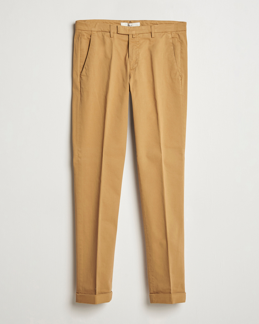 Homme | Pantalons | Briglia 1949 | Slim Fit Cotton Stretch Chino Camel