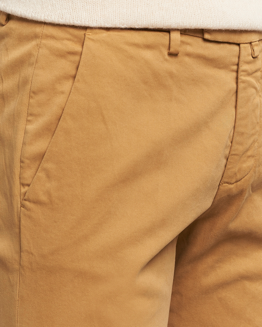 Homme | Pantalons | Briglia 1949 | Slim Fit Cotton Stretch Chino Camel