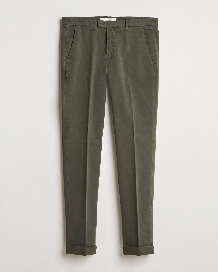 Homme | Pantalons | Briglia 1949 | Slim Fit Cotton Stretch Chino Military